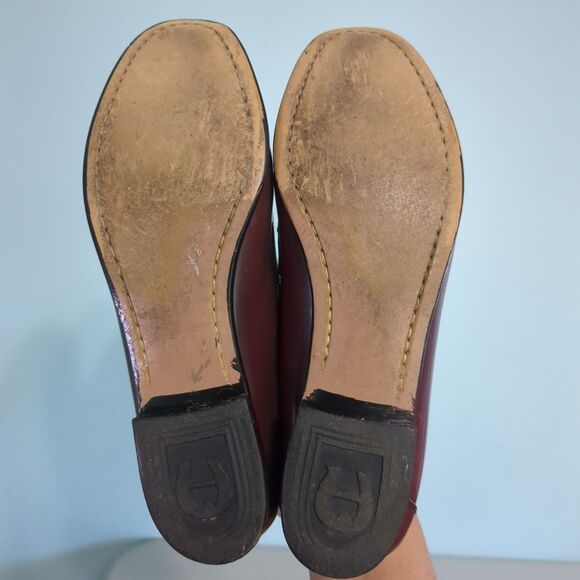 Vintage Etienne Aigner Leather Block Heal penny Loafers Shoes Size 8 n - Picture 4 of 5